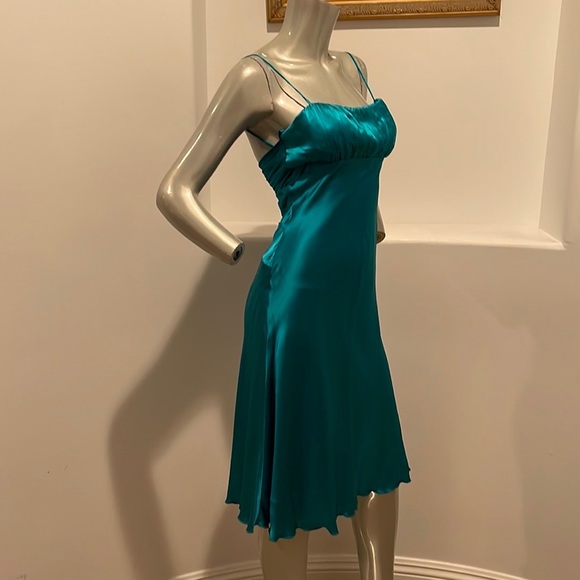 CACHE Teal Midi Dress Size 10 - Picture 3 of 14